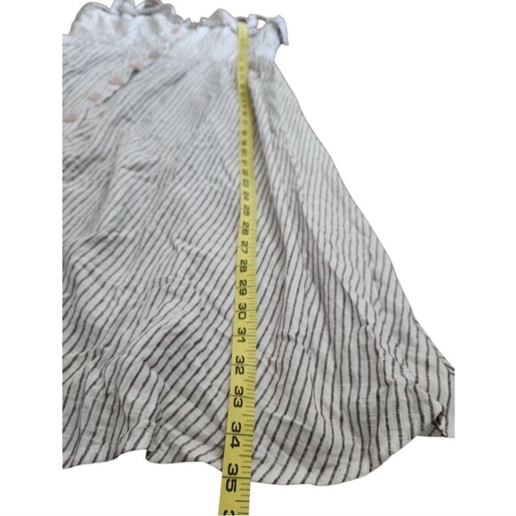 NWT French Connection Button Midi Dress Sz 8 Striped Adj. Spaghetti Straps Fit&F - Picture 5 of 9